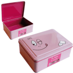 Boite � sucre m�tal rose Barbapapa