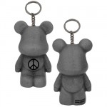 Porte cl�s Funky Bears Peace Argent