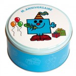 Boite m�tal ronde Monsieur Anniversaire