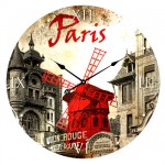Horloge Paris Moulin rouge Verre