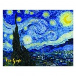 Cadre en bois Nuit Etoile de Van Gogh