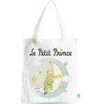 Sac cabas coton Le Petit Prince de St Exupry - La Lune