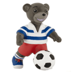 Figurine Petit Ours Brun au ballon