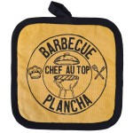 Manique en coton Barbecue Plancha - Collection Cook - Moutarde