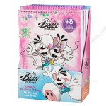 Cahier de coloriage A4 Diddl  spirale  Modle alatoire