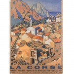 Petite plaque mtallique Corse Eviza par Strauss 21 x 15 cm