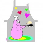Tablier de cuisine Barbapapa pour enfant
