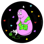 Grande assiette Barbapapa