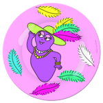 Assiette portrait Barbabelle