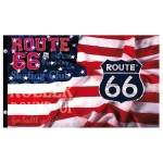 Drapeau Route 66 USA Flag Mother Road