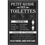 Cadre Toile Canvas - Petit Guide des Toilettes