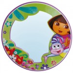 Miroir Dora l'exploratrice en bois 40 cm