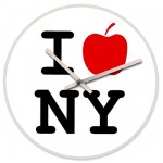 Horloge en verre I Pomme New York