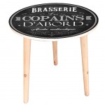Table d'appoint Brasserie les Copain d'Abord - Diamtre 40