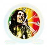 R�veil Pvc Bob Marley jaune Sourire