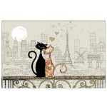 Set de table Chats Amoureux Paris par Bug Art