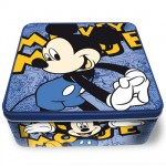 Boite � gateaux carr�e en m�tal Mickey