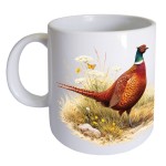 Mug en c�ramique � faisans dans le maquis � Cbkr�ation