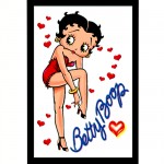 Miroir Betty Boop Petits Coeurs