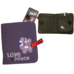 Porte monnaie Love and Peace violet Lucky