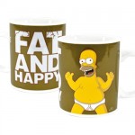 Mug Homer Simpsons " fat and happy"