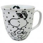 Mug Cacao Snoopy blanc � pois