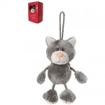 Mini Peluche Nici Chat 7 cm Gris