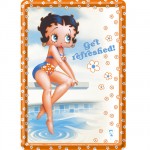 Petite plaque m�tal Betty Boop Get Refreshed