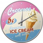 Horloge American Ice Cream Rtro