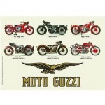 Grande Plaque m�tal Moto Guzzi mod�les