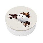 Boite ronde en mtal Tassen - Sweet Choco