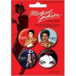 Lot de 4 badges Mickael Jackson Anthologie
