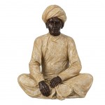 Figurine Homme Indien Assis - 43 cm