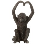 Figurine singe bras en coeur 22 cm