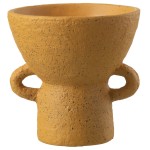 Vase ocre en cramique 20 cm