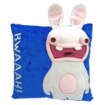 Coussin Peluche Lapin Cretin Bleu
