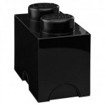 Boite de rangement Lego 2 plots Noir