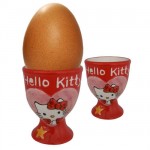 Coquetier Hello Kitty rouge