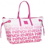Sac shopping Louis - French Riviera Blanc et Rose