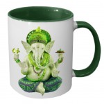 Mug Ganesh par Cbkreation fond vert