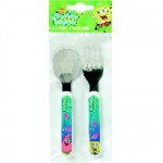 Set 2 couverts m�tal Bob l'�ponge