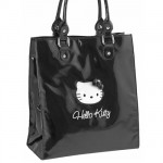 Grand Sac � main vertical Hello Kitty pop up noir By Camomilla
