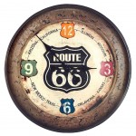 Horloge Route 66 Little Rock 52 cm en mtal