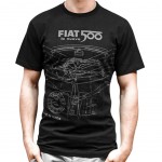 T-shirt Fiat 500 noir