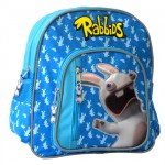Sac &agrave; dos bleu Lapins Cr&eacute;tins