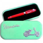 Coffret Stylo � bille Vespa rouge