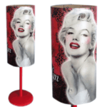 Lampe Marilyn Monroe rouge