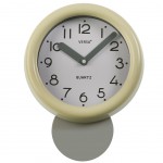 Horloge de cuisine  balancier - Jaune Pastel