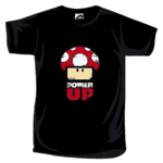 T-shirt 1UP Mushroom Nintendo noir
