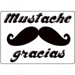 Planche  dcouper Mustache Gracias Cbkreation 28.5 x 20 cm